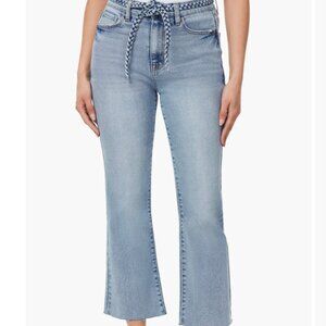 Kensie Vintage Flare Jeans Light Wash Raw Hem Size 29 Y2K